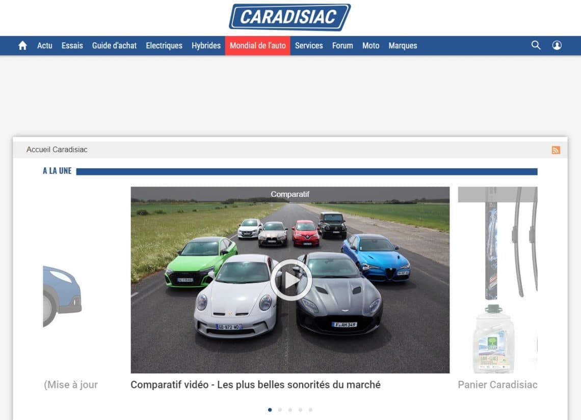 Caradosiac : le site n°1 de l'information automobile en France