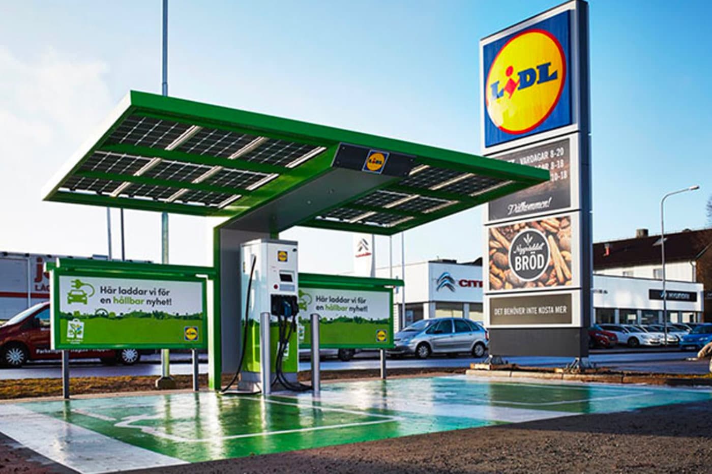 Lidl inaugure sa première station de charge ultra-rapide